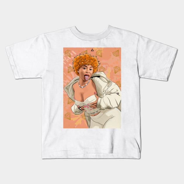 Ice spice Kids T-Shirt by stooldee_anthony@yahoo.com